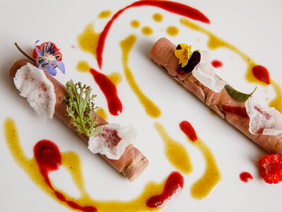 Cofanetto regalo Raffinato menù degustazione di 6 portate presso l'Enoteca Ristorante Innocenti Wines vicino a Siena