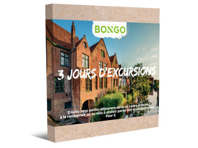 Coffret cadeau 3 jours d'excursions