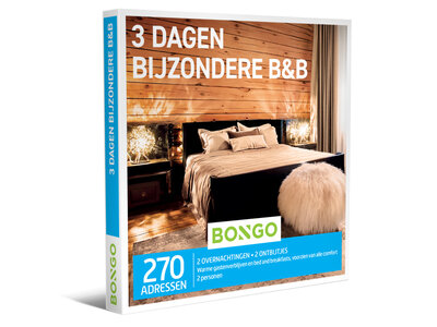 Cadeaubon 3 Dagen Bijzondere B&B