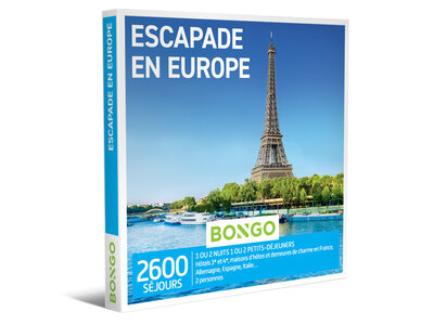 Coffret cadeau Escapade en Europe