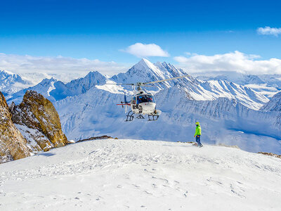 Coffret cadeau Vol panoramique en hélicoptère de 15 min pour 2 personnes au-dessus du mont Blanc