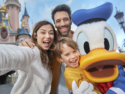 Come d'incanto: biglietto datato 1 giorno Stagione Regolare per 1 Parco Disney® a scelta per 2 adulti e 1 bambino