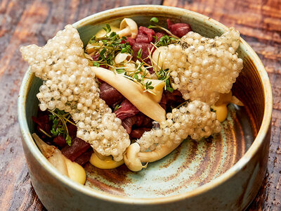 Sæsonens 4-retters middag for 2 hos Bistro No Deux