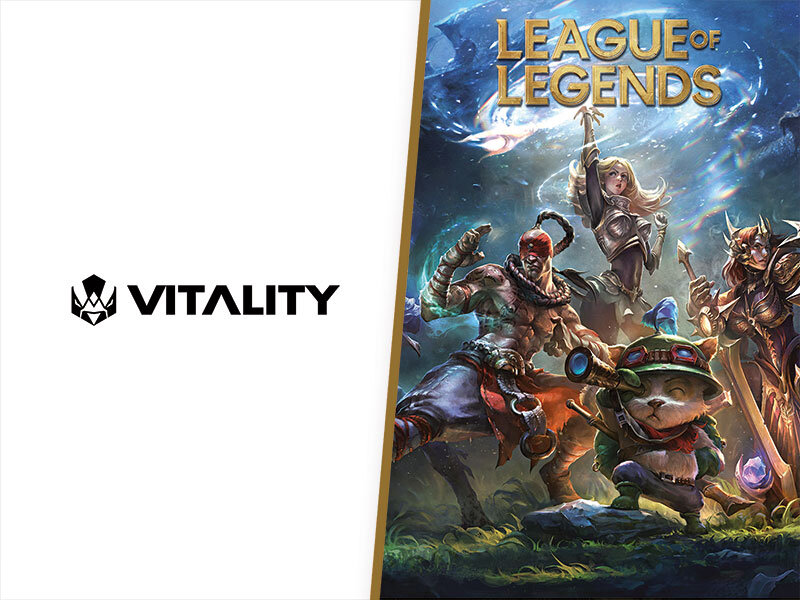 Bon cadeau de 99,90 € sur l'e-shop de la Team Vitality et de 20 € sur League of Legends