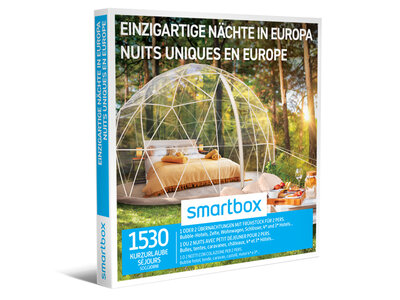 Coffret cadeau Nuits uniques en Europe