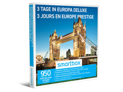 Coffret cadeau 3 jours en Europe prestige