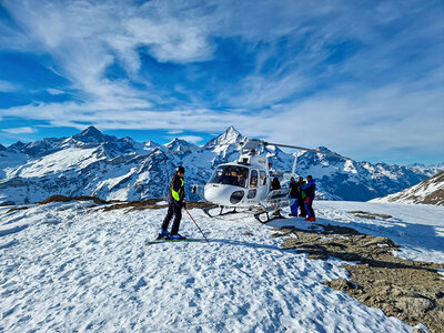 Coffret cadeau Adrénaline et aventure en héliski à Zermatt pour 4 personnes