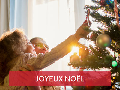 Coffret cadeau Joyeux Noël maman : 1 expérience en Belgique ou aux Pays-Bas pour 1 ou 2 personnes