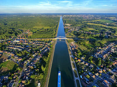 Ballonvaart over Waasmunster met 5-gangendiner voor 1 persoon