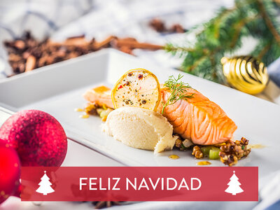 Caja regalo Deliciosa Navidad: menú degustación de alta cocina para 2 personas