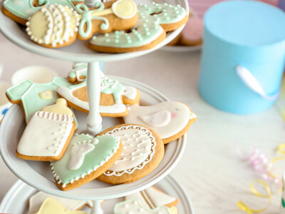 Coffret cadeau Bienvenue bébé : petit-déjeuner avec bulles