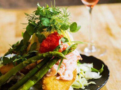Gaveæske Dansk frokostplatte for 2 på Bisserup Strandkro