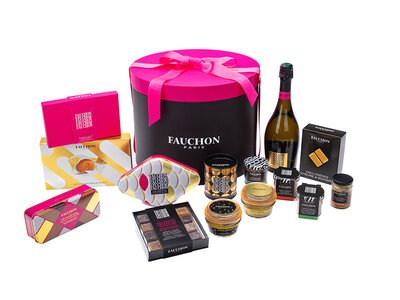 Coffret cadeau Boîte Chapeau n°2 Fauchon : produits gourmets salés et sucrés livrés à domicile