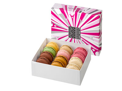 Coffret cadeau Coffret Décor Paris Fauchon : 12 macarons livrés à domicile