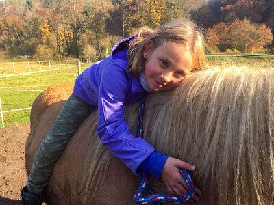 Box Familienabenteuer beim Ponyreiten auf dem Bauernhof