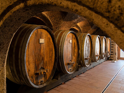 Cofanetto Degustazione di 3 vini toscani con prodotti tipici e visita a una cantina storica del Monte Amiata