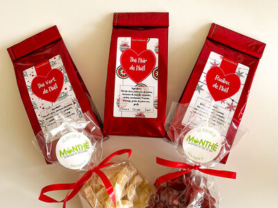 Coffret de thés de Noël livré à domicile