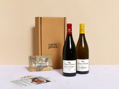 Coffret Adoption de parcelles de vignes de 4 domaines bio avec visites et livraison de 4 coffrets personnalisés