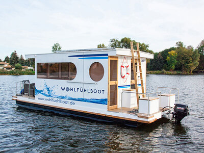 Geschenkbox 2 Übernachtungen in einem Hausboot in Brandenburg mit SUP