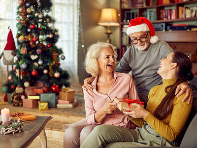 Cofanetto regalo Buon Natale mamma e papà! Soggiorni e momenti eccezionali per 2 genitori meravigliosi