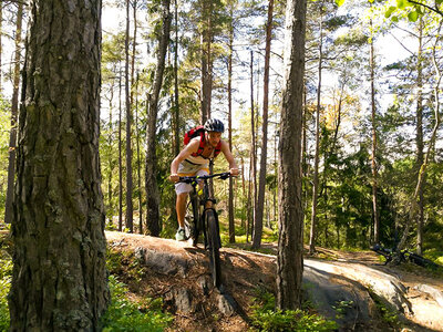 Box Cykla mountainbike i Nacka reservat