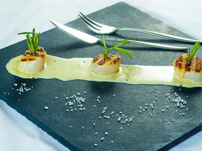 4-Gänge-Überraschungsmenü in einem Bistro-Restaurant in Lignières