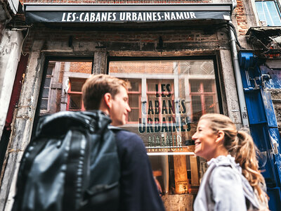 Coffret cadeau 2 jours aux Cabanes Urbaines de Namur avec souper