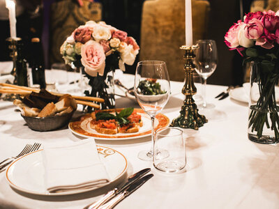 Souper gastronomique Menu 3 plats et visite d'Anvers à vélo pour 2