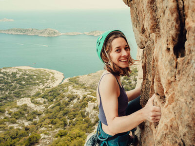 Coffret Escalade pour 4 personnes dans les Calanques de Marseille : 1 journée