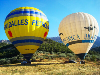 Caja 1 vuelo en globo por Montserrat de 1 hora con pícnic para 2 personas