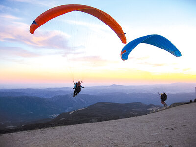 Caja Sobrevolando Lleida: 1 vuelo en parapente biplaza acrobático de 1 hora y 30 min