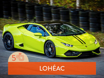 Coffret cadeau Stage de pilotage : 5 tours sur le circuit de Lohéac en Lamborghini Huracán