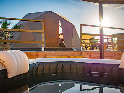 Coffret cadeau 2 jours insolites en dôme avec accès au bain bouillonnant près de Bordeaux