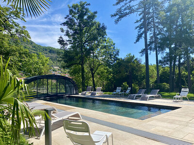 3 jours en écolodge en famille près de Millau avec accès au sauna et piscine