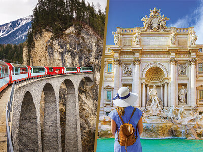 Coffret cadeau Pass Interrail 22 jours (1ère classe) avec 2 nuits en Europe