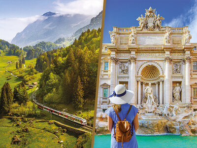 Coffret cadeau L'Europe en train : pass Interrail de 15 jours en 1re classe avec 2 nuits