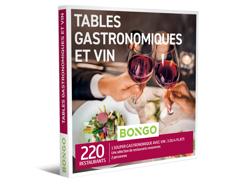 Coffret cadeau Tables gastronomiques et vin