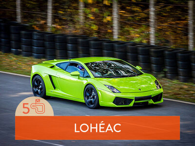 Coffret cadeau Stage de pilotage : 5 tours sur le circuit de Lohéac en Lamborghini Gallardo LP 560