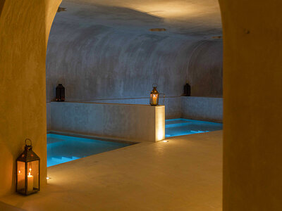 Caja Hammam Habitat Cigüeña Negra: experiencia hamam de 90 min y masaje relajante