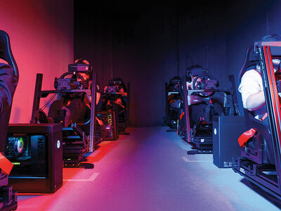 Geschenkbox Fahrspass im modernen Rennsimulator für 2 Personen nahe Zürich