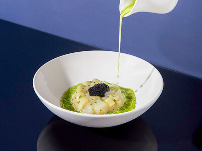 Coffret Menu dégustation 6 plats et verre de bienvenue dans un restaurant gastronomique à Milan