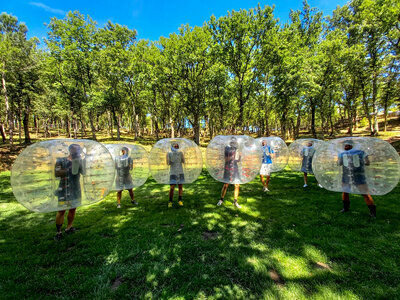 Cofanetto Calcio a 8: esperienza di gruppo in bubble football vicino Siena