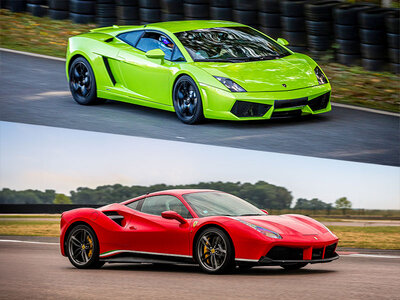 Coffret cadeau Stage de pilotage multivolant : 2 tours en Lamborghini Gallardo et 2 tours en Ferrari 488 sur le circuit de Nogaro