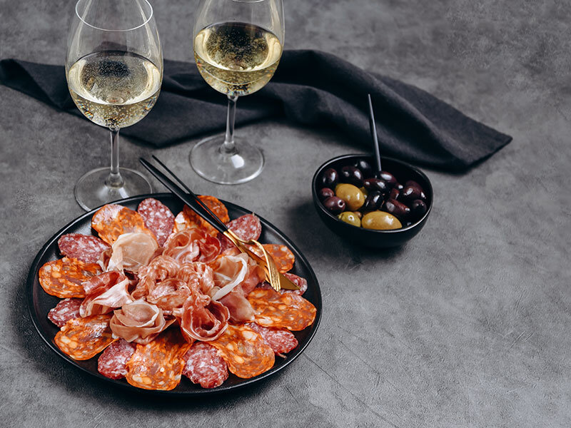 Bubbelprovning med tapas för 2