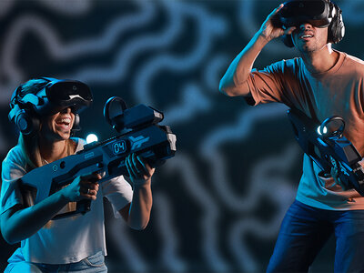 Caja Zero Latency Málaga: 1 experiencia de realidad virtual de 30 min para 8 personas