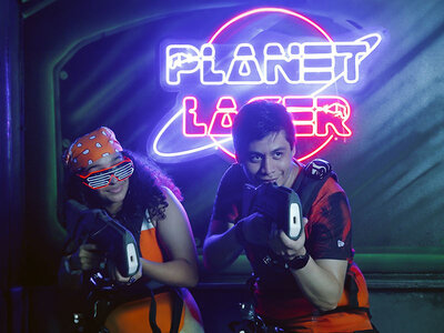 Caja regalo Laser Tag en Madrid: 2 partidas de 1 hora para 4 personas