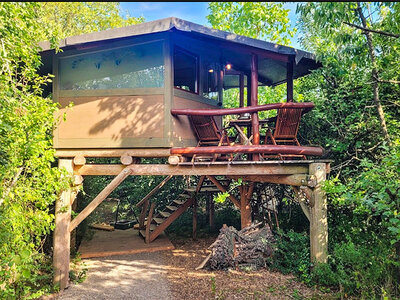 Coffret cadeau 2 nuits insolites dans une cabane dans les arbres au nord de la Bavière