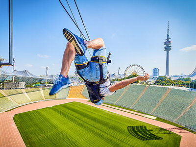 Geschenkbox Flying Fox im Olympiapark in München für 2 Personen