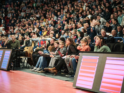 Coffret Billet VIP bord de terrain pour un match du SLUC Nancy basket avec buffet pour 2 personnes