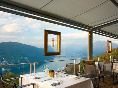 Coffret cadeau Montée en téléphérique et apéritif pour 2 personnes au lac de Lugano